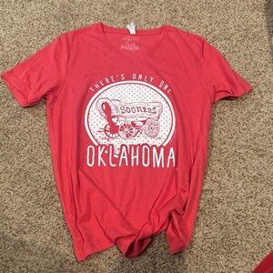 Bella Canvas Red Sooners Graphic Tee